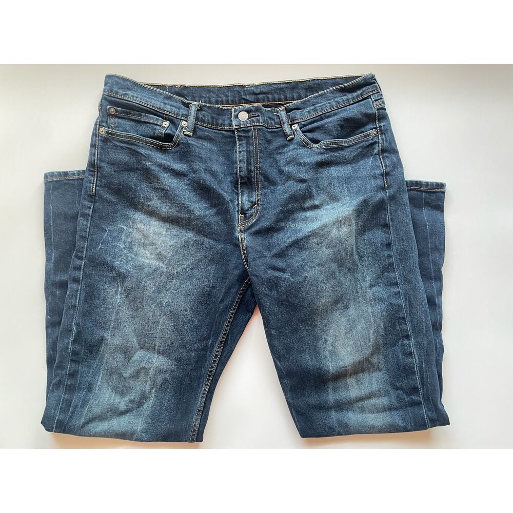 Men's Levi's 514 Dark Wash Straight Leg Denim Size 38x30